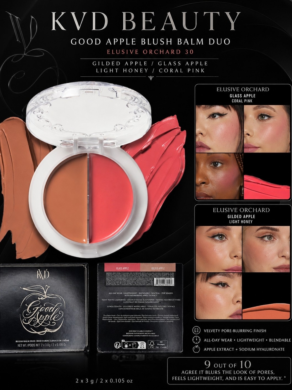 KVD Beauty Good Apple Blush Balm Duo – Elusive Orchard